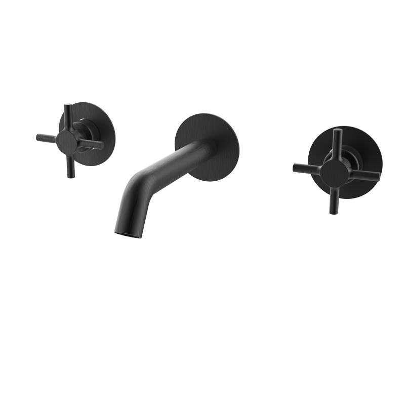 Bateria umywalkowa podtynkowa Metal Black EterNice PVD - TIME - 47571292