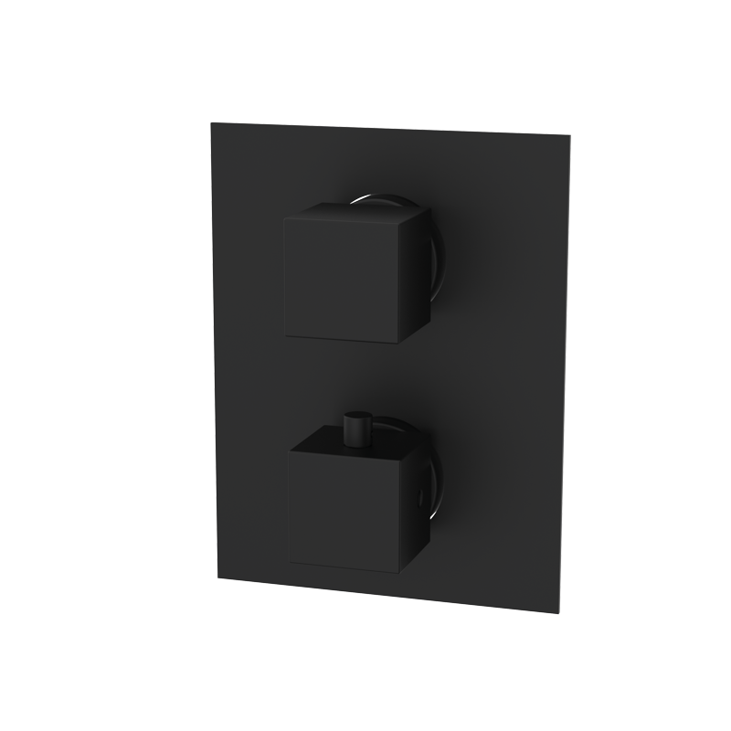 Bateria podtynkowa termostatyczna 3-drożna Czarny Epoxy - KALA - 50130522