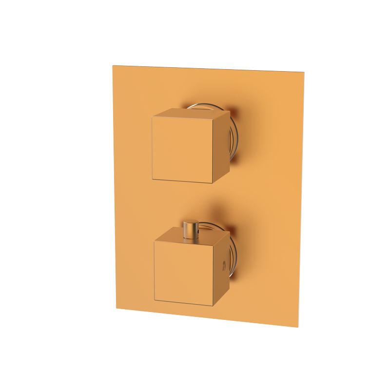 Bateria podtynkowa termostatyczna 1-drożna Miedź EterNice PVD- KALA - 50110555