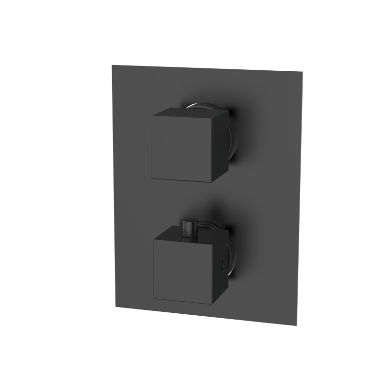 Bateria podtynkowa termostatyczna 1-drożna Metal Czarny EterNice PVD - KALA - 50110592