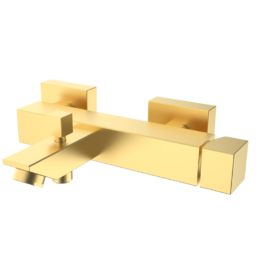 Bateria wannowo-natryskowa Złoto Szczotkowane EterNice PVD - KALA - 60225688