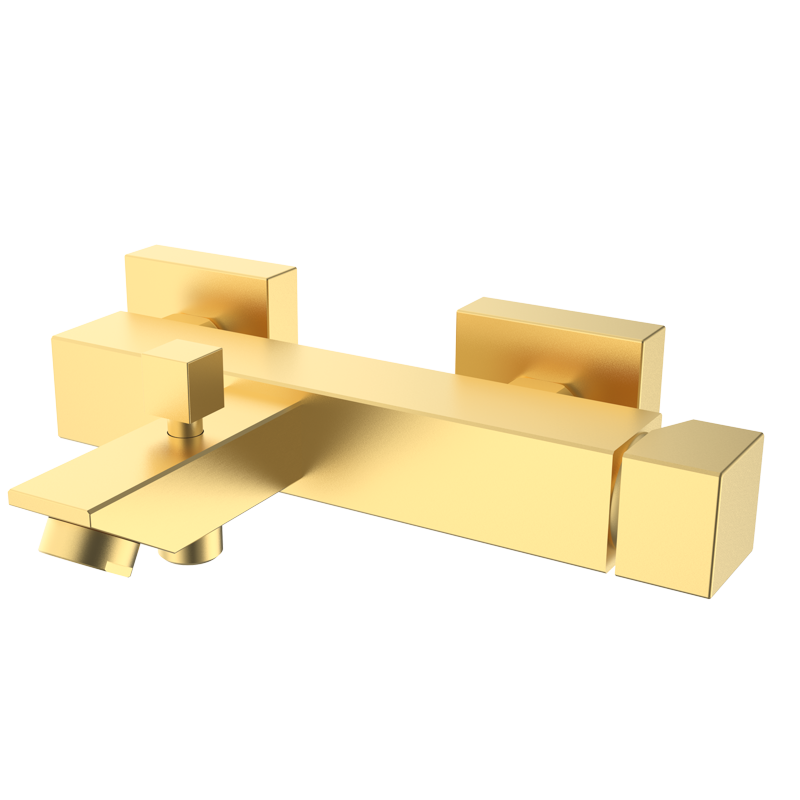 Bateria wannowo-natryskowa Złoto Szczotkowane EterNice PVD - KALA - 60224688