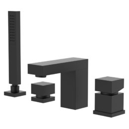 Bateria wannowa stojąca (4-otworowa) Czarny Epoxy - KALA - 60233622