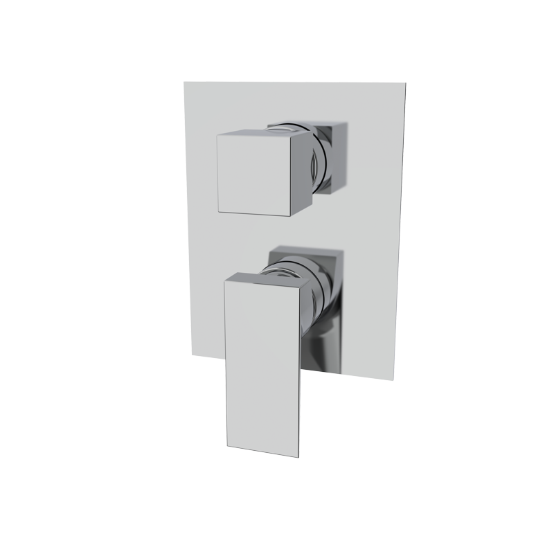 Bateria podtynkowa z przełącznikiem 2-drożna Chrom - KALA - 60345200