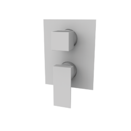 Bateria podtynkowa z przełącznikiem 3-drożna Biały Epoxy - KALA- 60445211