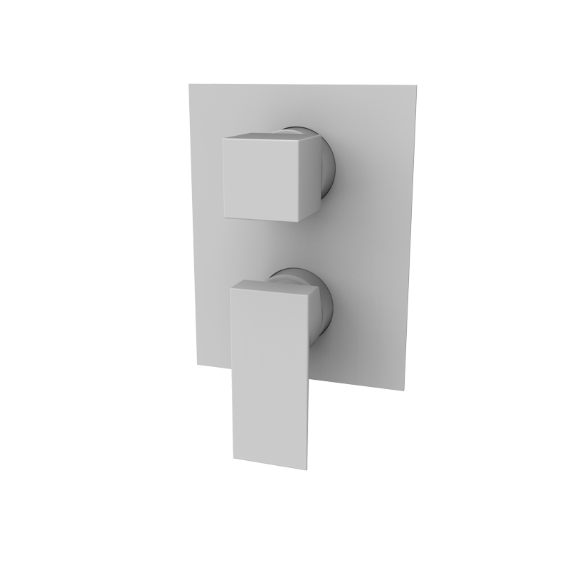 Bateria podtynkowa z przełącznikiem 2-drożna Biały Epoxy - KALA - 60345211