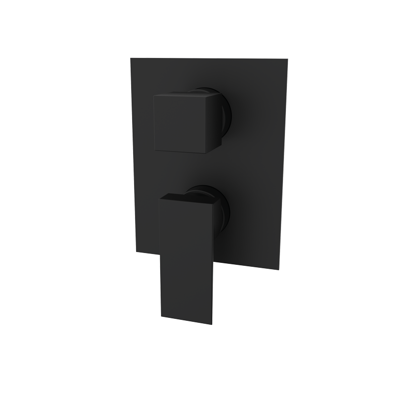 Bateria podtynkowa z przełącznikiem 2-drożna Czarny Epoxy - KALA - 60345222