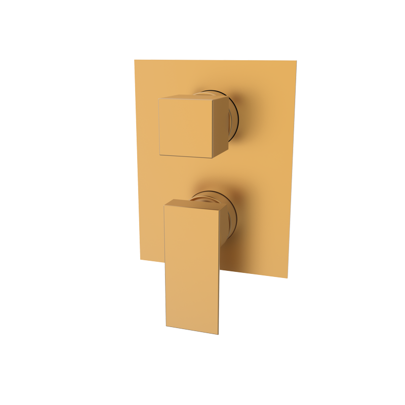 Bateria podtynkowa z przełącznikiem 2-drożna Miedź EterNice PVD - KALA - 60345255