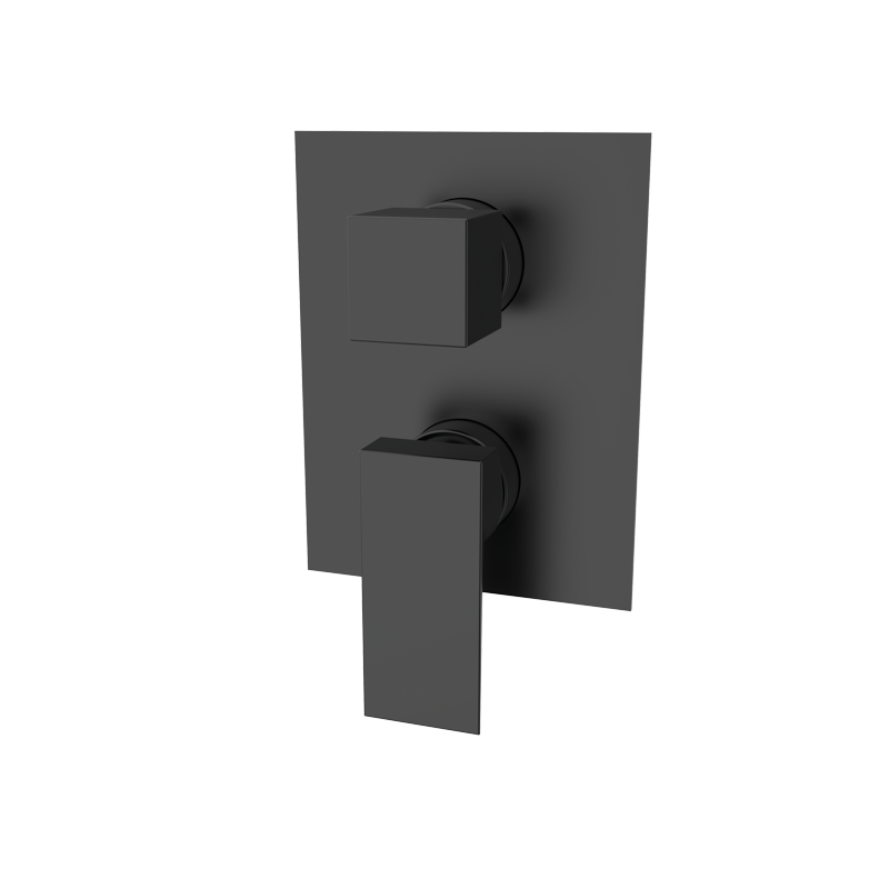 Bateria podtynkowa z przełącznikiem 2-drożna Metal Czarny EterNice PVD - KALA - 60345292