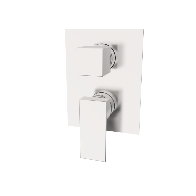 Bateria podtynkowa z przełącznikiem 2-drożna Stal EterNice PVD - KALA - 60345293