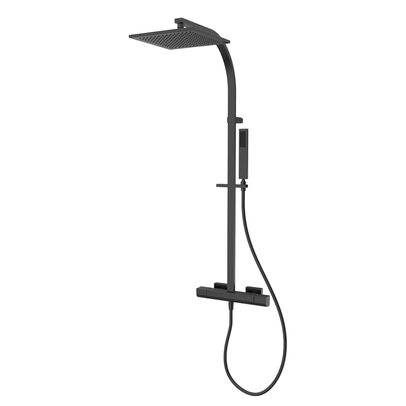 Zestaw natryskowy z kolumną natryskową Metal Czarny EterNice PVD - KALA - 60413692