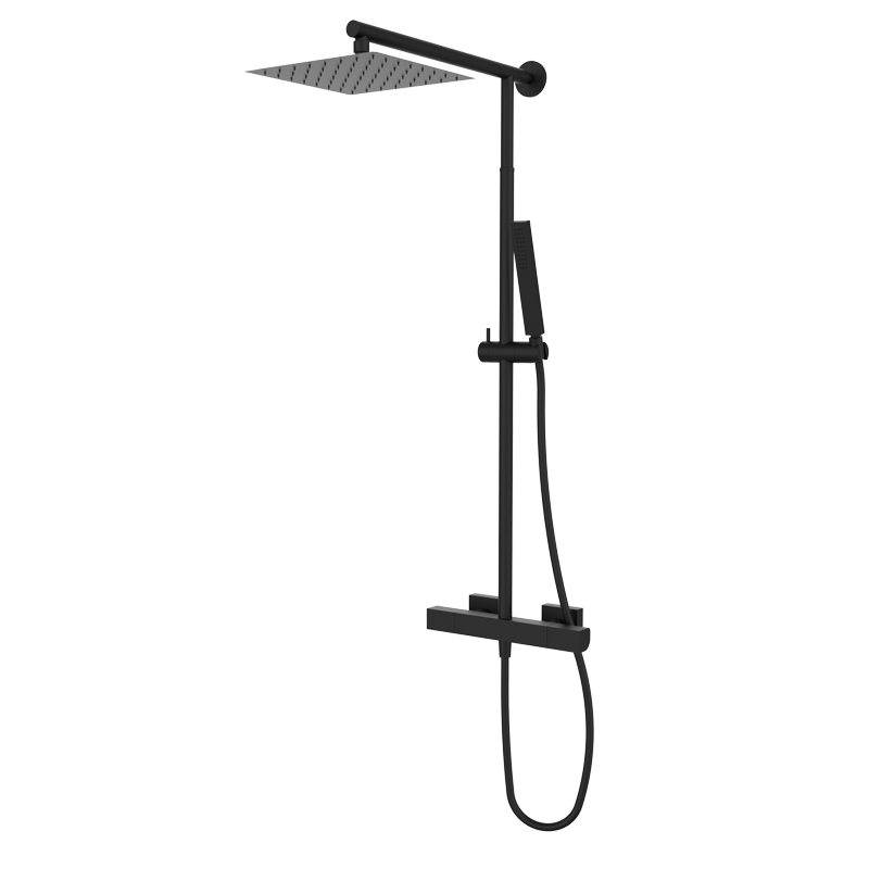 Zestaw natryskowy termostatyczny teleskopowy Czarny Epoxy - KALA - 60445601TLC