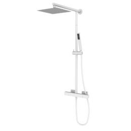 Zestaw natryskowy termostatyczny teleskopowy Biały Epoxy - KALA - 60445602TLC