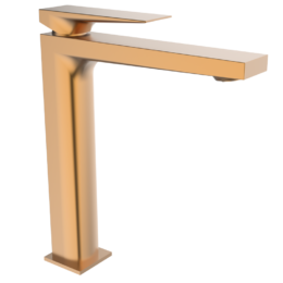 Bateria umywalkowa wysoka (bez korka) Miedź EterNice PVD - KALA- 60525655