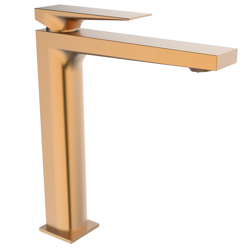 Bateria umywalkowa wysoka (bez korka) Miedź EterNice PVD - KALA- 60525655