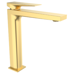 Bateria umywalkowa (bez korka) Złoto Szczotkowane EterNice PVD - KALA - 60520688