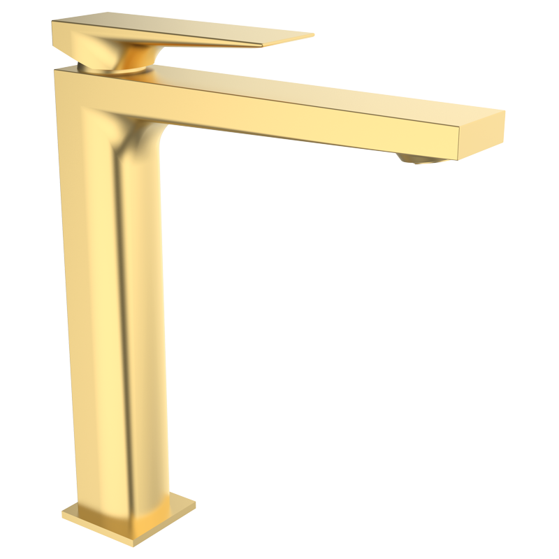 Bateria umywalkowa (bez korka) Złoto Szczotkowane EterNice PVD - KALA - 60520688