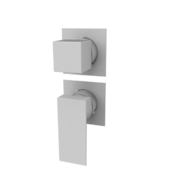 Bateria podtynkowa z przełącznikiem 3-drożna Biały Epoxy - KALA - 60545211