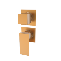 Bateria podtynkowa z przełącznikiem 3-drożna Miedź EterNice PVD - KALA - 60545255