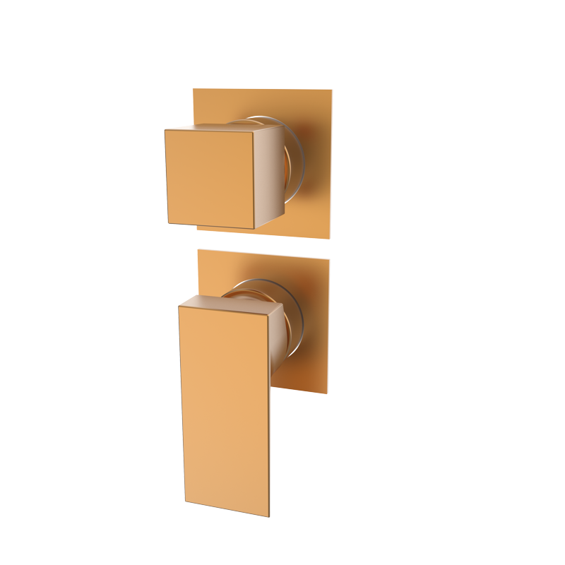 Bateria podtynkowa z przełącznikiem 2-drożna Miedź EterNice PVD - KALA - 60535255