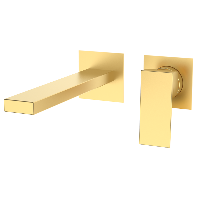 Bateria umywalkowa podtynkowa Złoto Szczotkowane EterNice PVD - KALA - 60628688