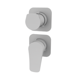 Bateria podtynkowa z przełącznikiem 3-drożna Biały Epoxy - NAVA - 66245611