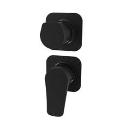 Bateria podtynkowa z przełącznikiem 3-drożna Czarny Epoxy - NAVA - 66245622