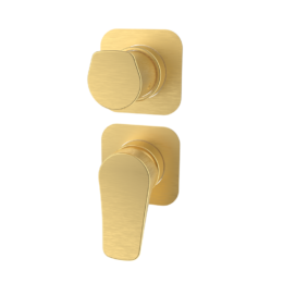 Bateria podtynkowa z przełącznikiem 2-drożna Złoto Szczotkowane EterNice- NAVA - 66235688