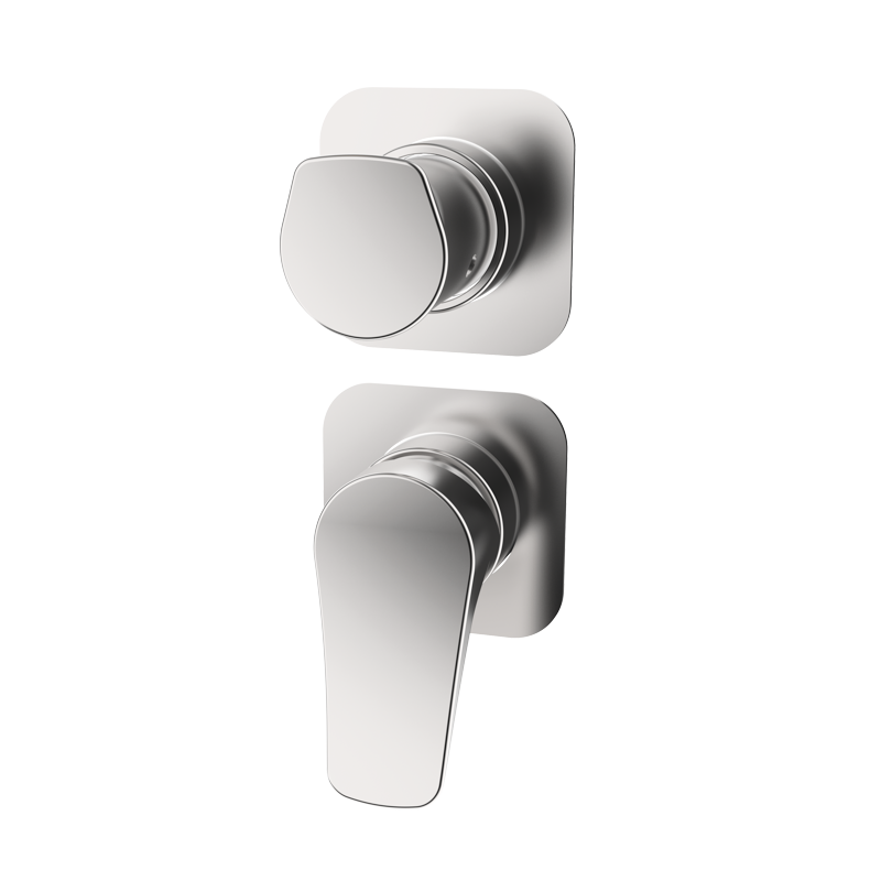 Bateria podtynkowa z przełącznikiem 3-drożna Stal EterNice PVD - NAVA - 66245693