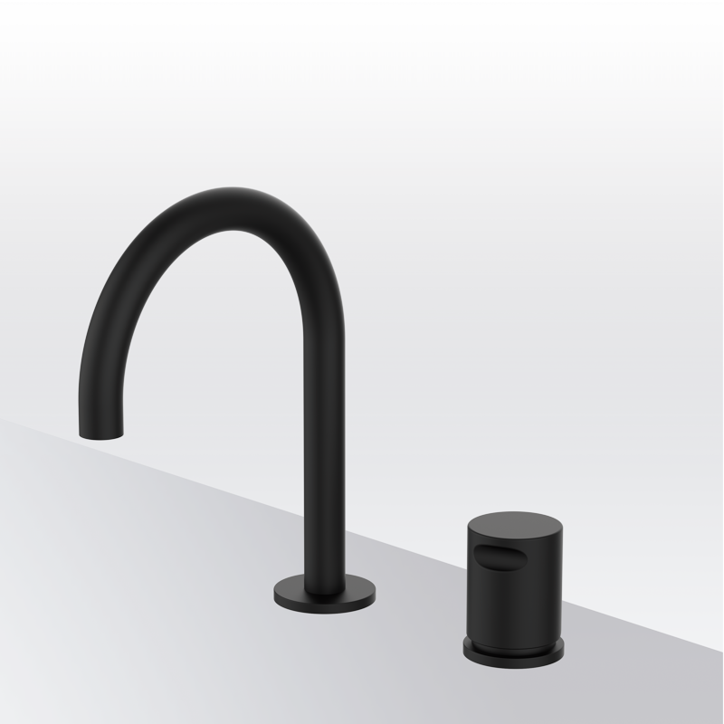 Bateria umywalkowa 2-otworowa Isola Cool Czarny Epoxy PVD 90300122