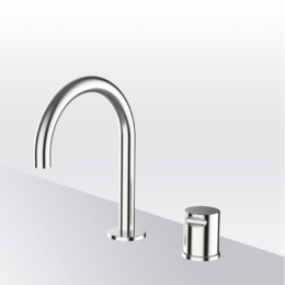 Bateria umywalkowa 2-otworowa Isola Cool Stal EterNice PVD 90300193