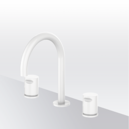 Bateria umywalkowa 3-otworowa Isola Cool Biały Epoxy 90300211