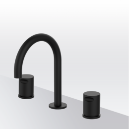 Bateria umywalkowa 3-otworowa Isola Cool Czarny Epoxy 90300222