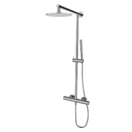 Zestaw natryskowy termostatyczny (kolumna teleskopowa) Chrom Cool 90425900TLC