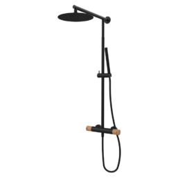 Zestaw natryskowy termostatyczny (kolumna teleskopowa) Czarny-Arce Cool 90425928TLC