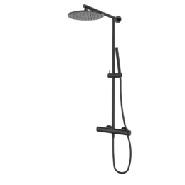 Zestaw natryskowy termostatyczny (kolumna teleskopowa) Metal Black EterNice PVD Cool 90425992TLC