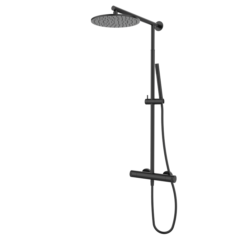 Zestaw natryskowy termostatyczny (kolumna teleskopowa) Metal Black EterNice PVD Cool 90425992TLC