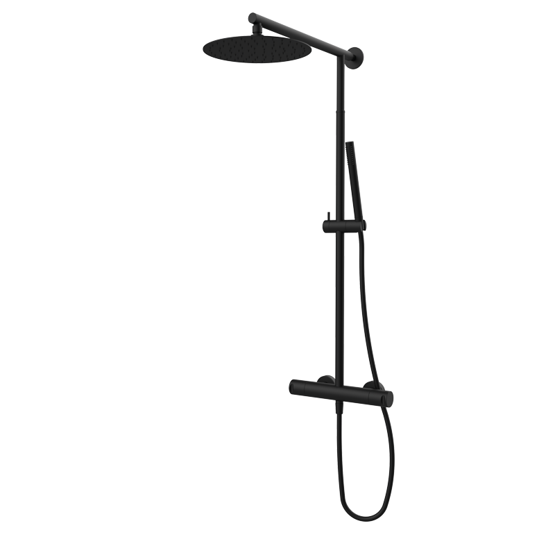 Zestaw natryskowy (kolumna teleskopowa) Czarny Epoxy Cool 90499902TLC