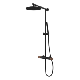 Zestaw natryskowy (kolumna teleskopowa) Czarny-Nogal Cool 90499929TLC