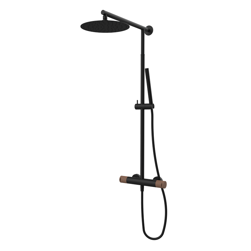 Zestaw natryskowy (kolumna teleskopowa) Czarny-Nogal Cool 90499929TLC