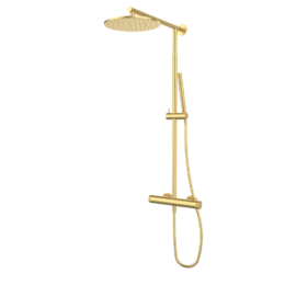 Zestaw natryskowy (kolumna teleskopowa) Złoto Szczotkowane EterNice PVD Cool 90499988TLC