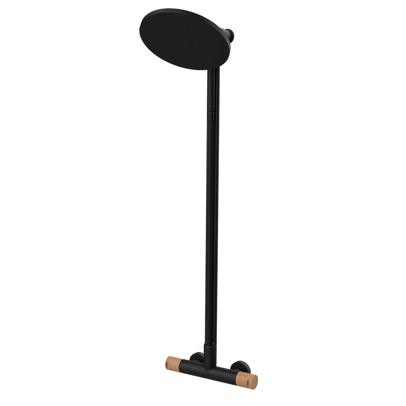 Zestaw natryskowy termostatyczny GYRO Czarny-Arce (kolumna stała) - Cool - 90625928