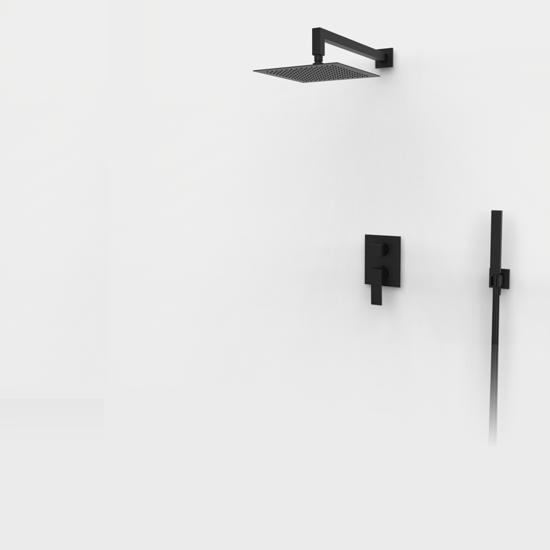 Zestaw podtynkowy mieszaczowy 2-drożny Czarny Epoxy - KALA - 07060422