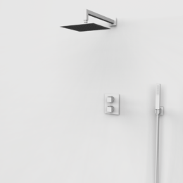 Zestaw podtynkowy termostatyczny 2-drożny Biały Epoxy - KALA - 07060511