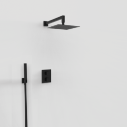 Zestaw podtynkowy termostatyczny 2-drożny Czarny Epoxy - KALA - 07060522