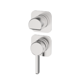 Bateria podtynkowa z przełącznikiem 3-drożna Stal EterNice PVD - AXIS - 74245693