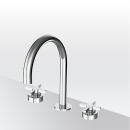Bateria umywalkowa 3-otworowa Isola Chrom - AXIS - 74300200