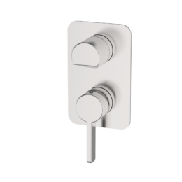 Bateria podtynkowa z przełącznikiem 3-drożna Stal EterNice PVD - AXIS - 74445293