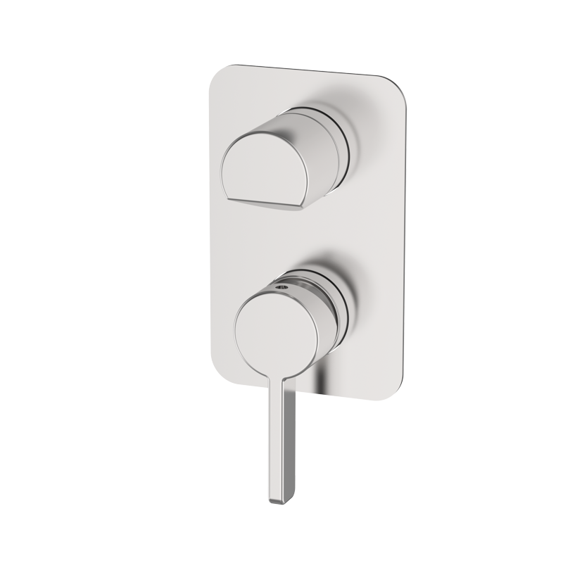 Bateria podtynkowa z przełącznikiem 3-drożna Stal EterNice PVD - AXIS - 74445293