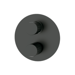 Bateria podtynkowa termostatyczna 2-drożna Metal Czarny EterNice PVD - AURA - 75120792